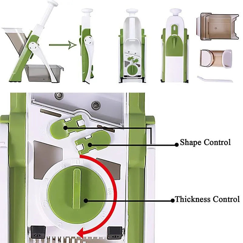 SliceMaster™ 4 en 1: la Mandolina que revolucionará tu cocina