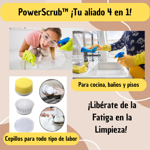 PowerScrub™: Cepillo Eléctrico para tu Cocina.