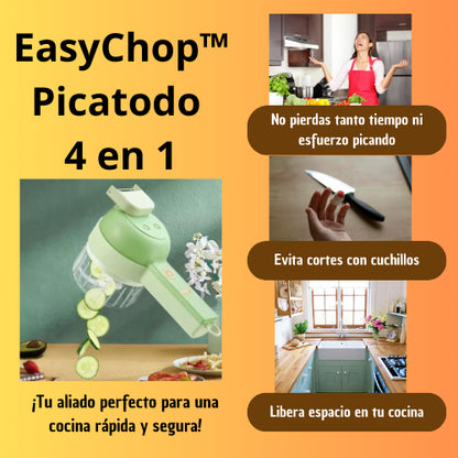 EasyChop™: Picatodo Eléctrico 4 en 1